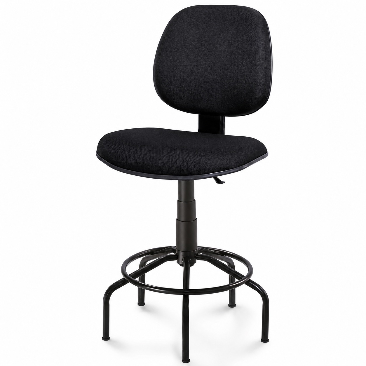 Cadeira Caixa Executiva Lisa sem Braços - Aranha Martiflex - Corino preto - 2503 - Imagem 2