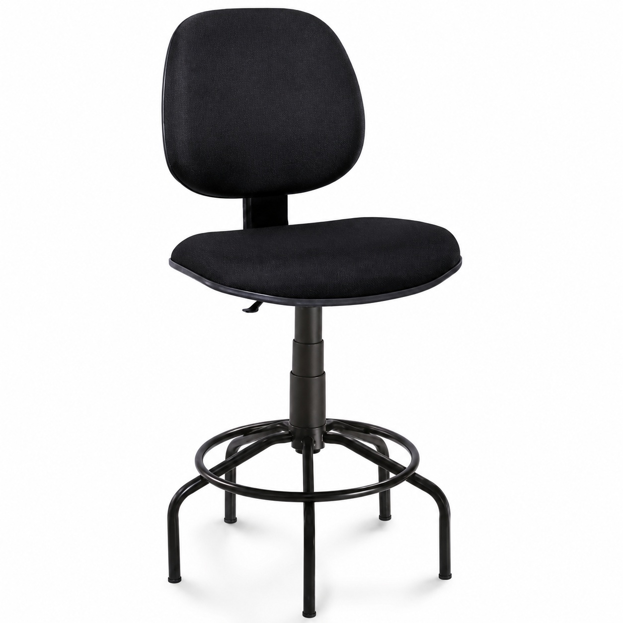 Cadeira Caixa Executiva Lisa sem Braços - Aranha Martiflex - Corino preto - 2503