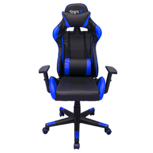 Cadeira Gamer Star Performer Reclinável em Couro PU Azul/Preto em Goiânia