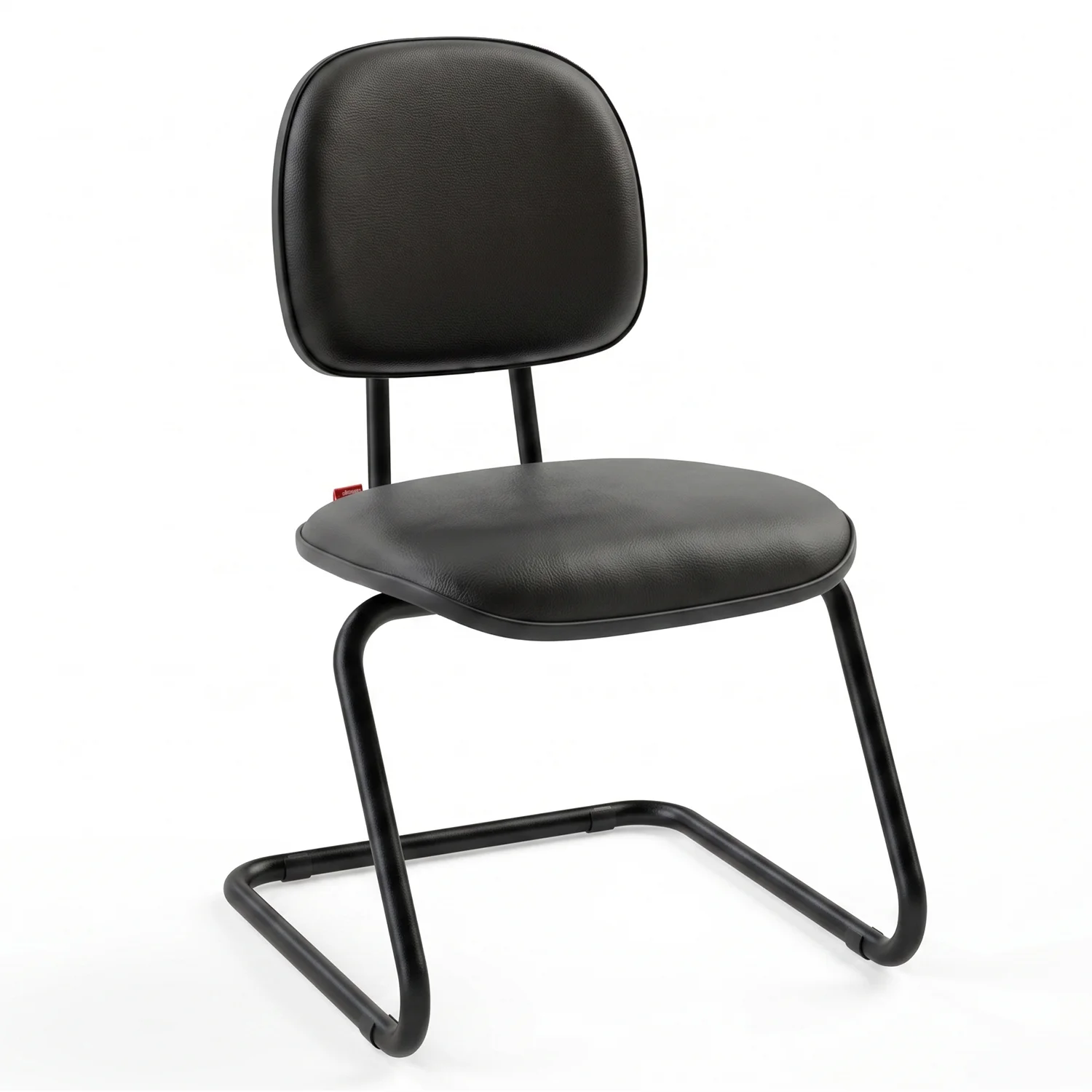 Cadeira Secretária '' S '' – Corino Preto – Móveis Supremo - 9903