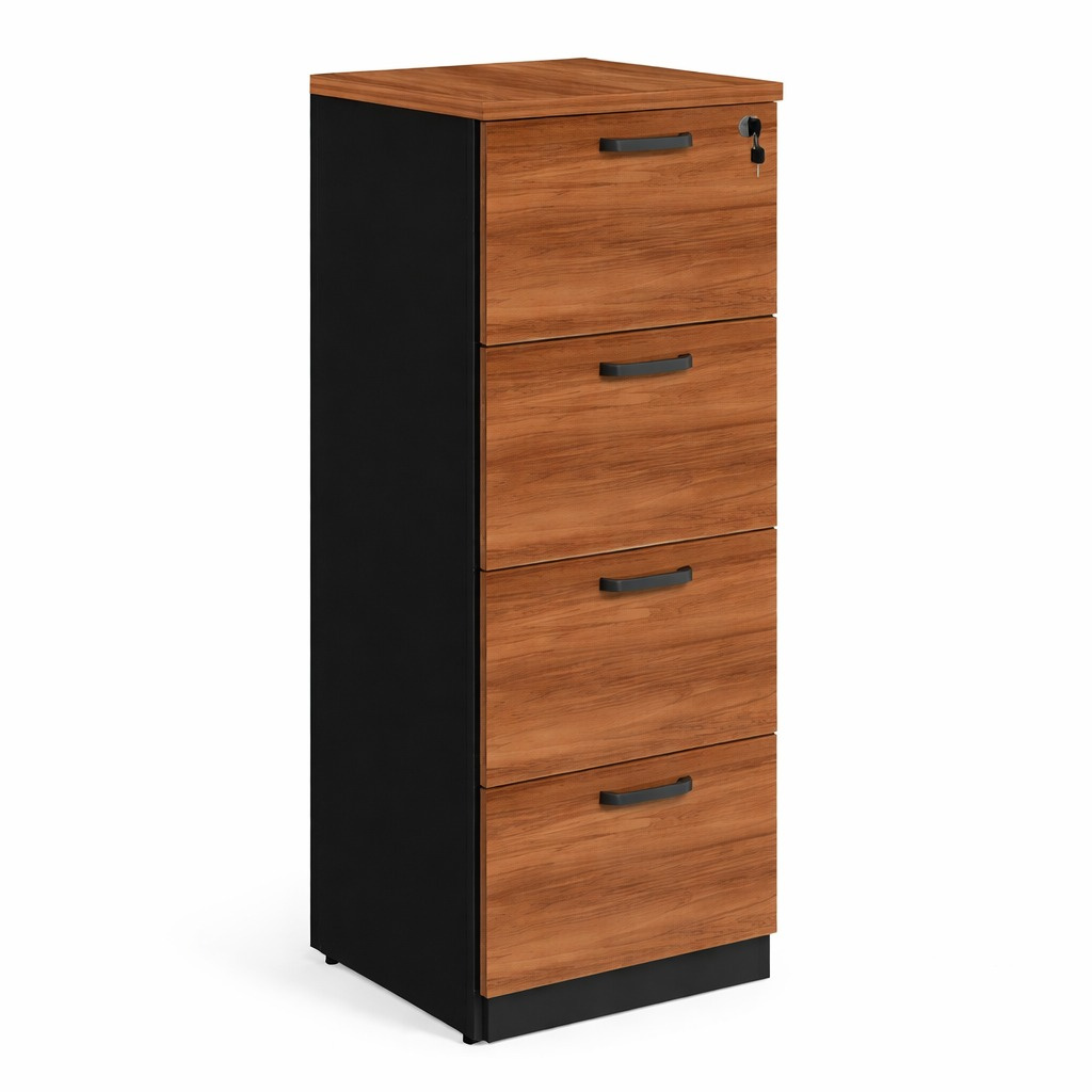 Arquivo 04 Gavetas Pasta Suspensa – 1,28×0,46×0,45m – WORK START – NOGAL SEVILHA/PRETO - 1922