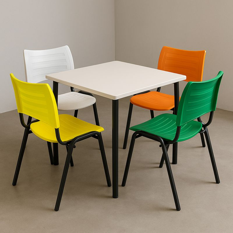 Cadeira Plástica 04 pés Plástico verde – Masticmol – 9013 - Imagem 2