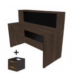Balcão de Atendimento 1.35×1,13×0,60m – C/ Gavetas – Supremo Marsalla - 1607