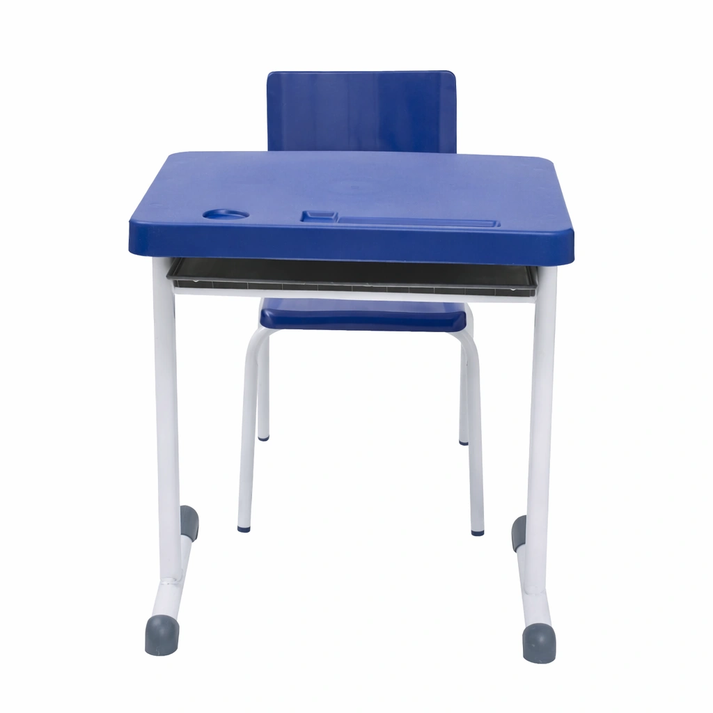 Conjunto Escolar Individual – (Mesa e Cadeira) – JUVENIL 06 a 09 Anos - Cor Azul - 4113 - Imagem 3