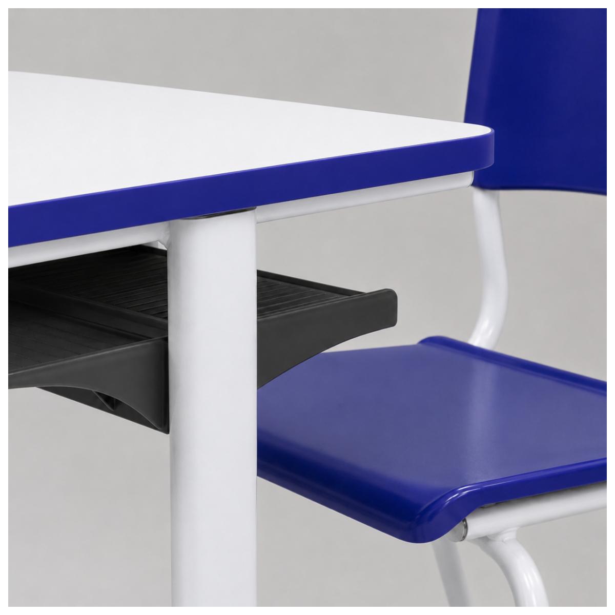 Conjunto Escolar Individual – (Mesa e Cadeira) – INFANTIL – MDF – Cor Azul - 4105 - Imagem 2