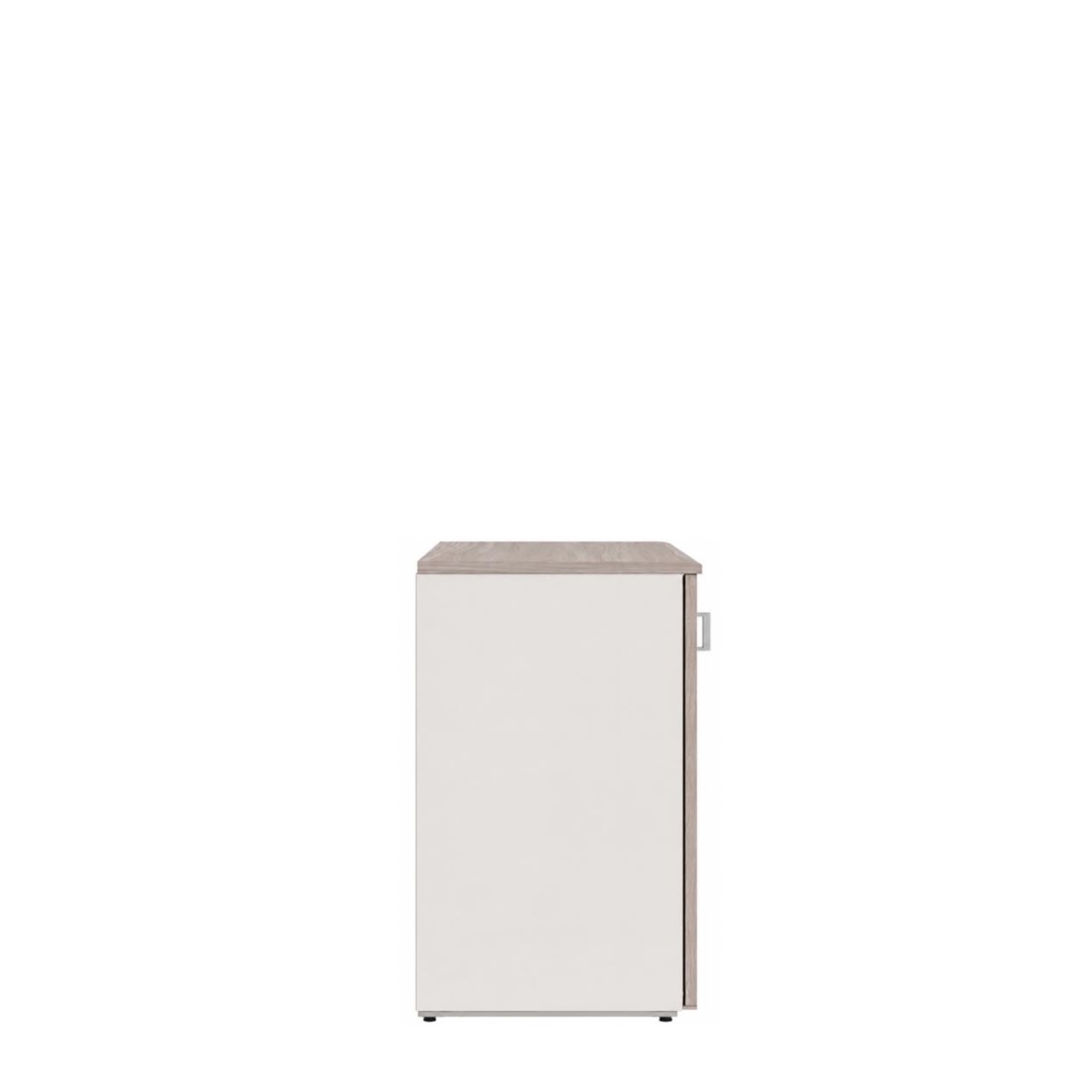 Armário Baixo Credenza com 2 Portas - Cor Fresno/Branco - 1009 - Imagem 4