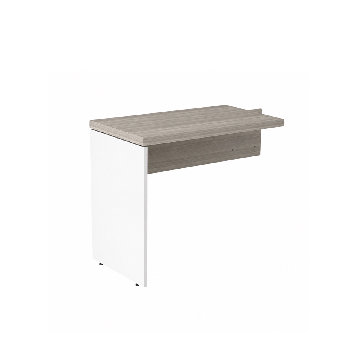 Mesa AUXILIAR SIMPLES 90cm - Cor Fresno/branco - 1004
