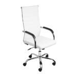Cadeira de Escritório Florença Giratória – Base Cromada – COR BRANCA – OR DESIGN-2309.1