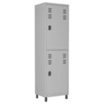 Roupeiro de Aço da norma NR 24 c/ 02 Portas – med 1,84×0,52×0,42m – 3236
