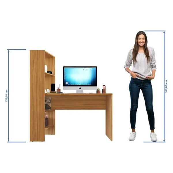 Escrivaninha Mesa Office com 4 Prateleiras - 99991 - Imagem 3