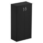 Armário Alto Fechado com 02 Portas – 1,59X0,80X0,42m – JOB – COR PRETO - 1483