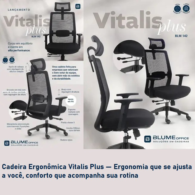 cadeira de escritorio para dor na coluna