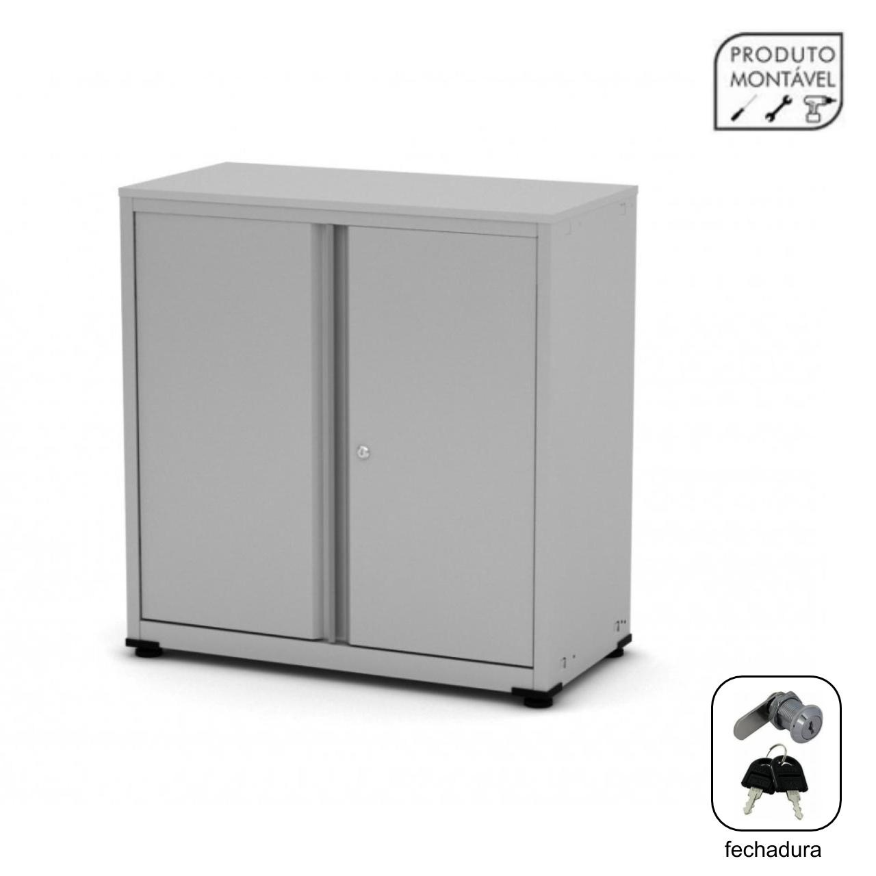 Armário de Aço PA 406 – 0,84×0,80×0,40m – CHAPA 26/24 – CZ/CZ – PANDIN - 3110