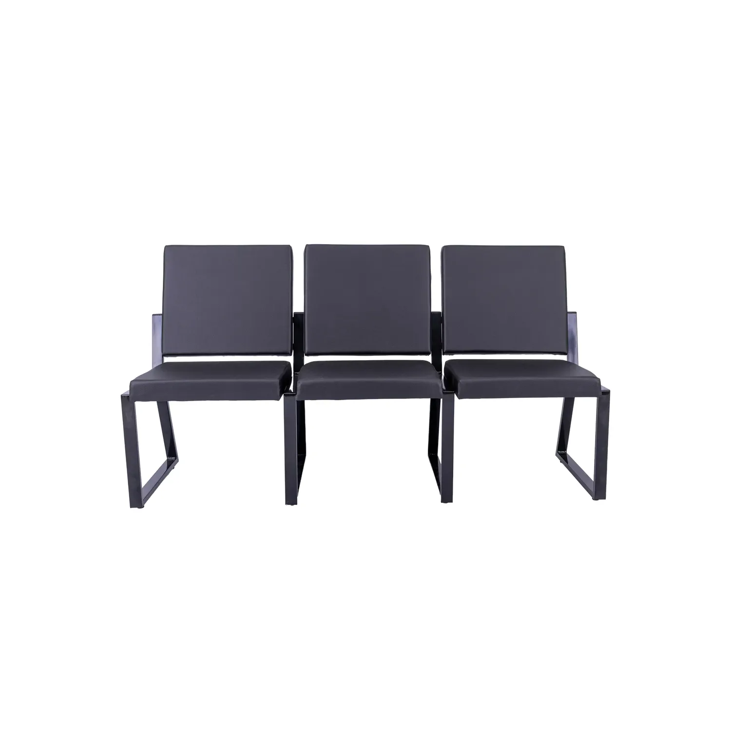 Sofanete Escritório POLTRONA VITTA LISA SEM BRAÇO – 3 LUGARES - Imagem 2