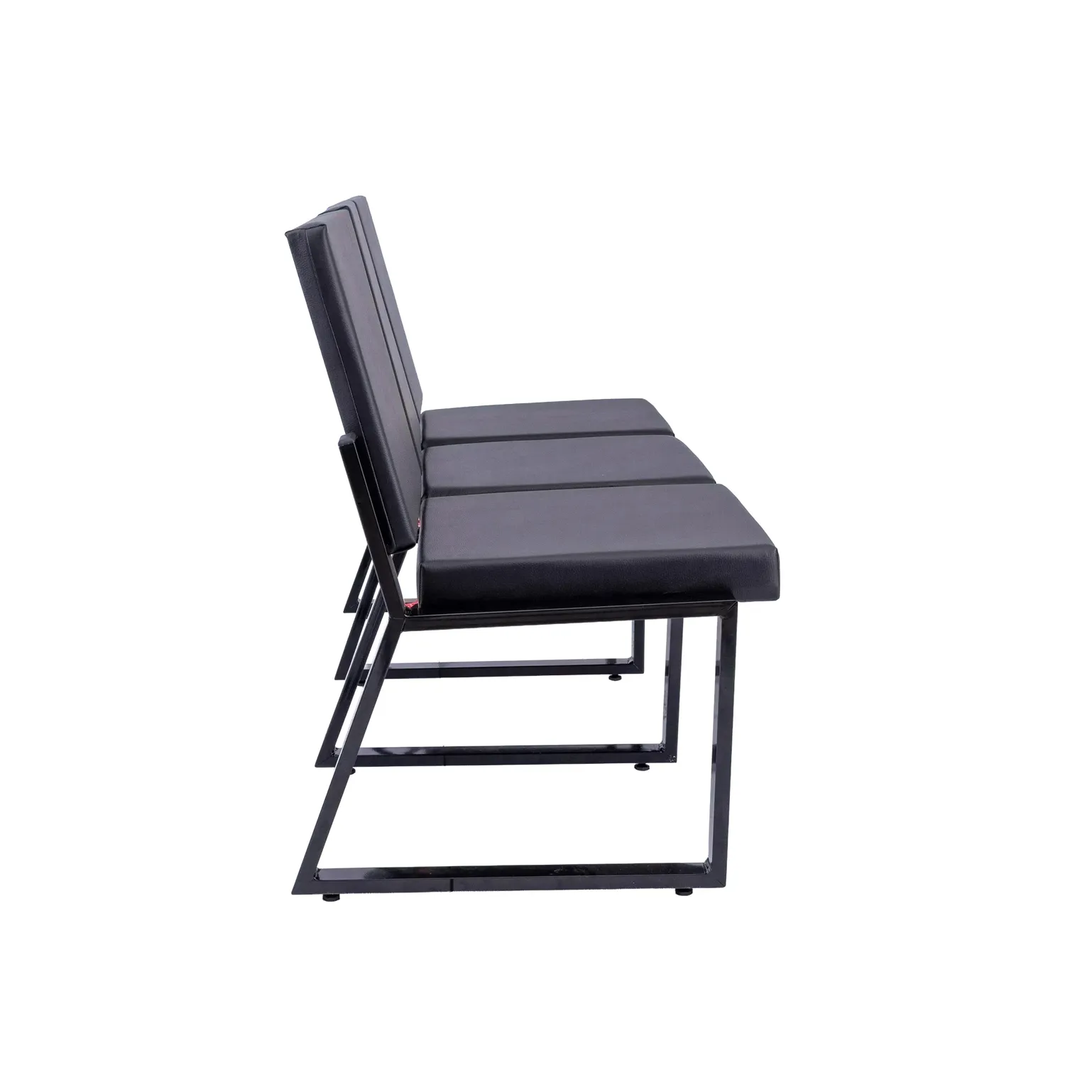 Sofanete Escritório POLTRONA VITTA LISA SEM BRAÇO – 3 LUGARES - Imagem 4