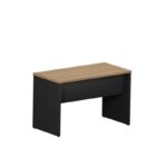 Mesa de escritório Nogueira/Preto Pé Painel 1,20X0,60m - 1112