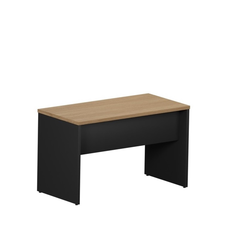 Mesa de escritório Nogueira/Preto Pé Painel 1,50X0,60m - 1113