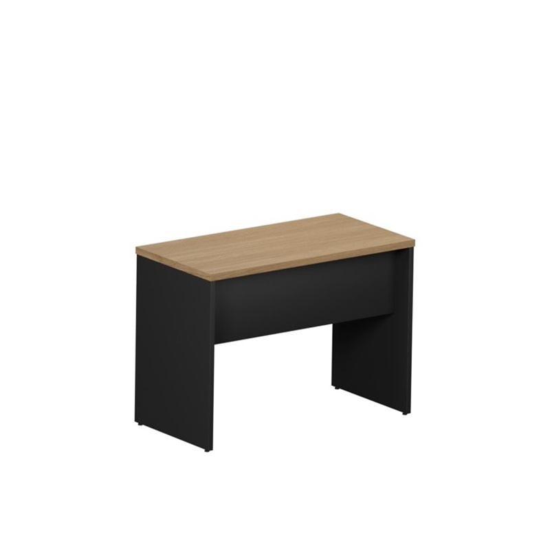 Mesa de escritório Nogueira/Preto Pé Painel 0,80X0,60m - 1127