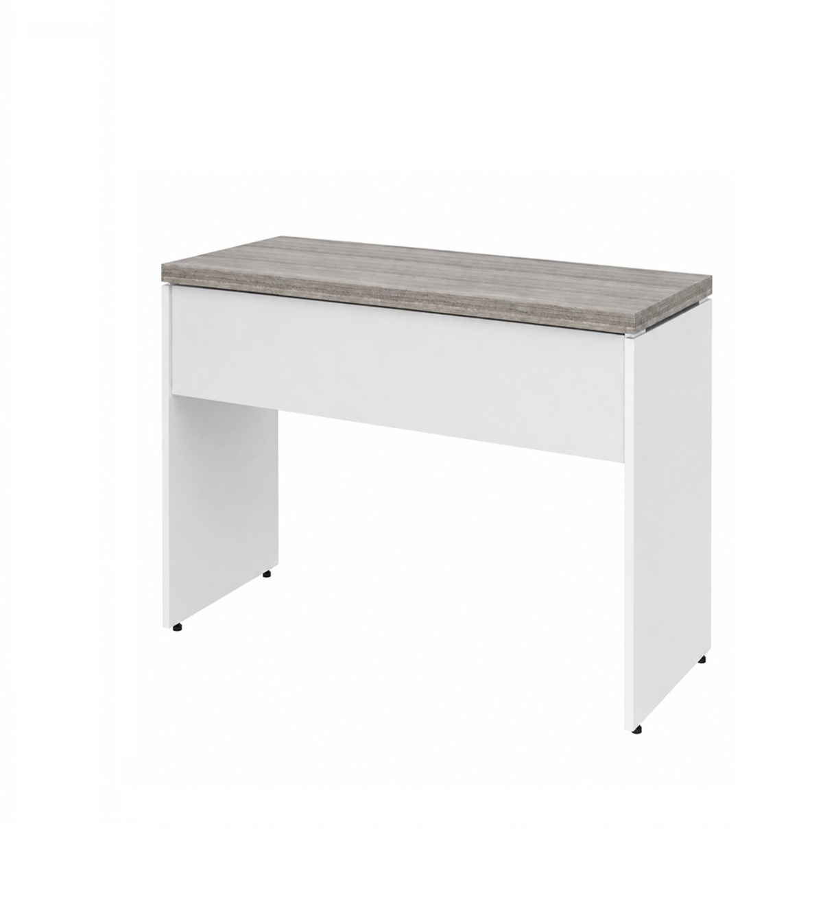 Mesa de Escritório Reta 1,20 X 0,60 C/ Gavetas - Cor Fresno/Branco - Marzo Vitorino - 1017 - Imagem 3