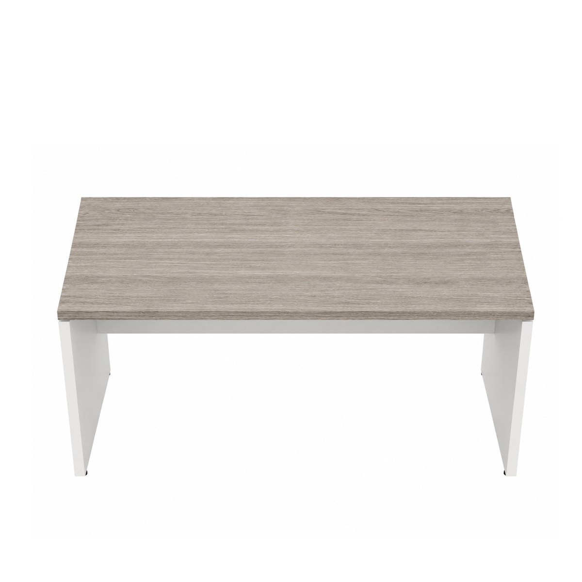 Mesa de Escritório Reta 1,70 X 0,70 C/ Gavetas - Cor Fresno/branco - Marzo Vitorino - 1020 - Imagem 4