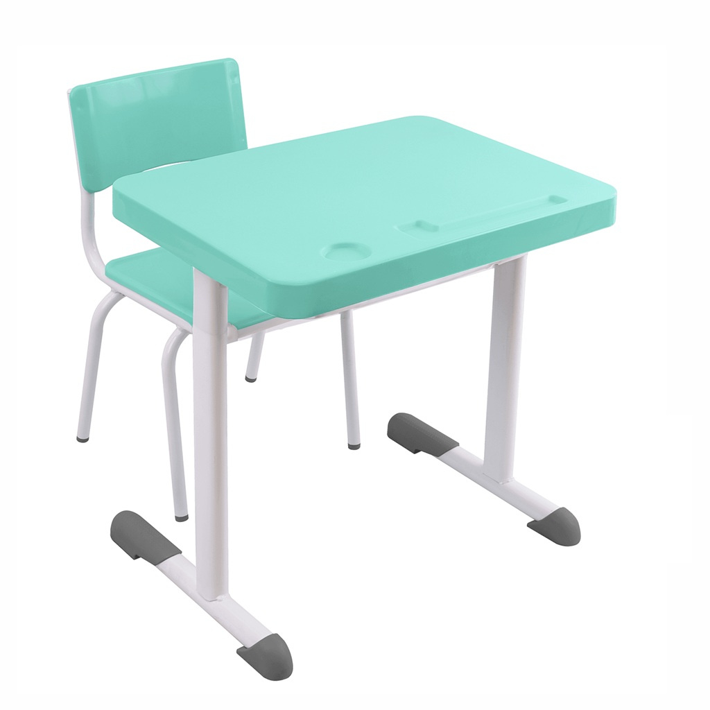 Conjunto Escolar Individual – Maternal 01 a 03 Anos - Cor Verde claro - Supremo - 4308